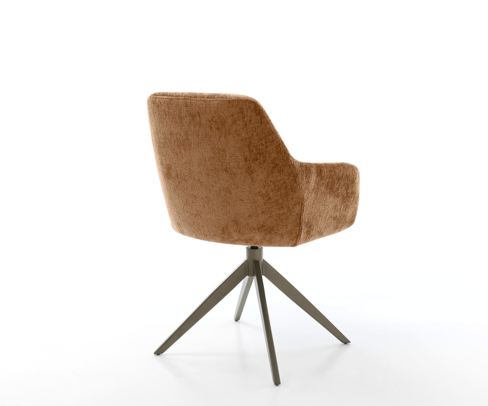 Drehstuhl Pejo-Flex Chenille Rost Kreuzgestell breit Effektfinish Titan 360° drehbar Wippfunktion Taschenfederkern 4