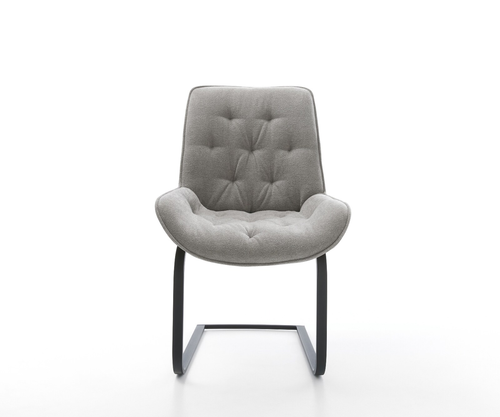 Freischwinger Taimi-Flex Strukturstoff Soft Grau Freischwinger flach Schwarz 2