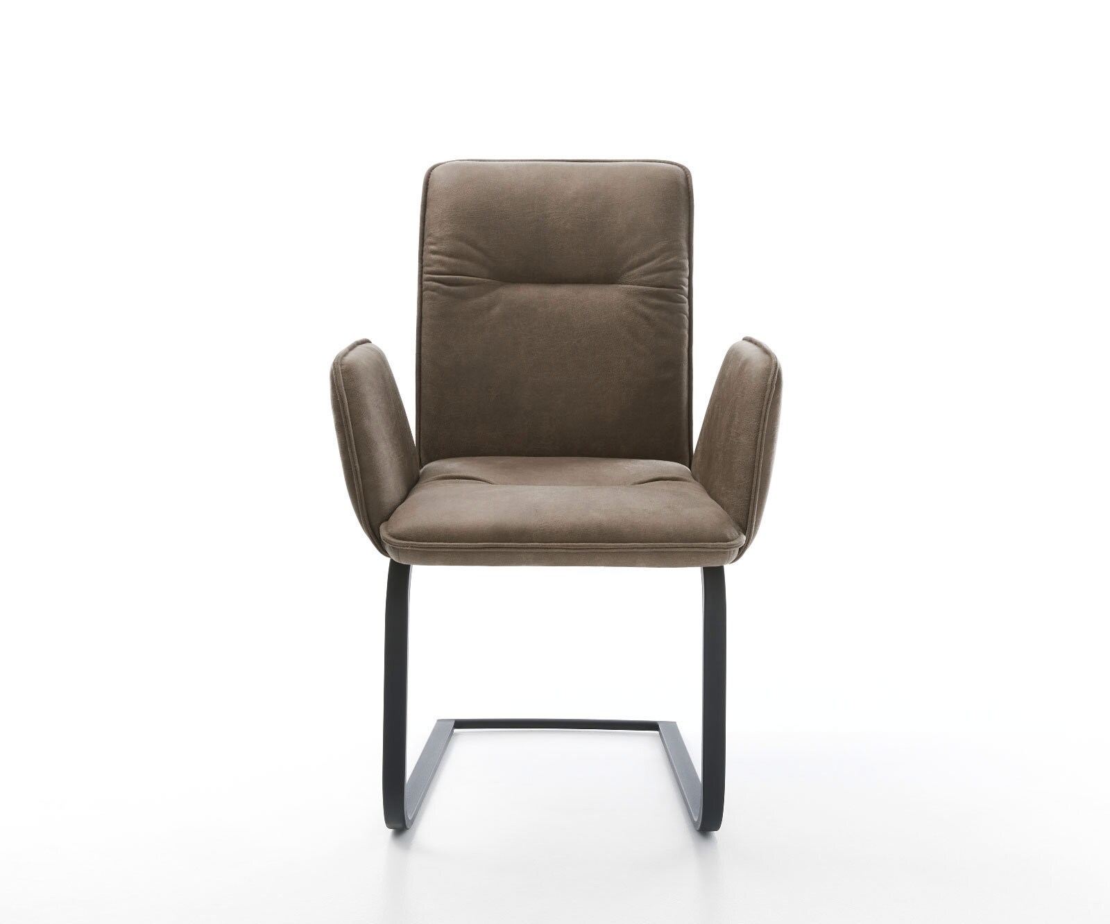 Freischwinger Vinja-Flex Mikrofaser Taupe Vintage Freischwinger flach Schwarz 1 Freischwinger Vinja-Flex Mikrofaser Taupe Vintage Freischwinger flach Schwarz 1