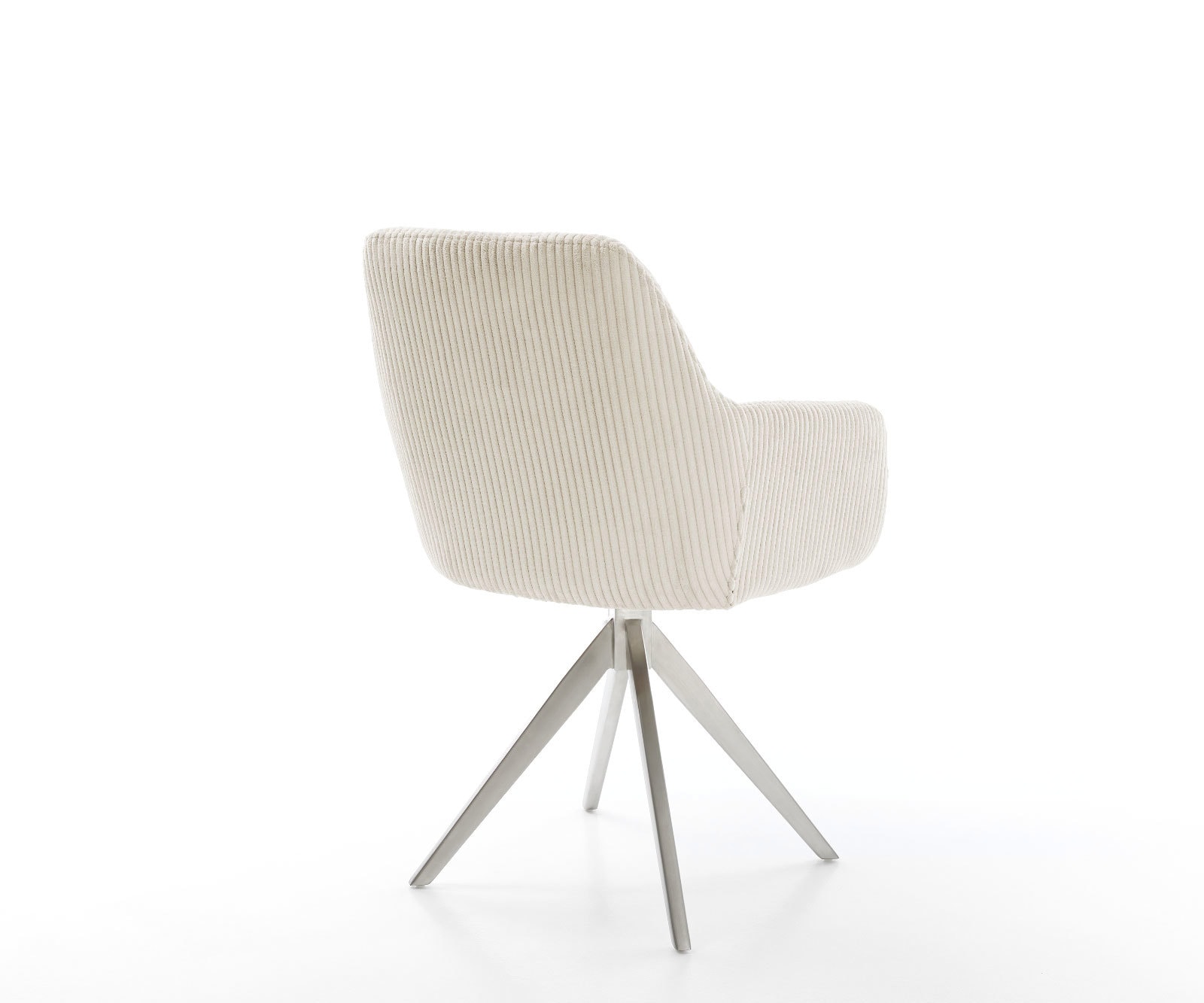 Esszimmerstuhl Pejo-Flex Cord Beige Kreuzgestell kantig Edelstahl Taschenfederkern 4 Esszimmerstuhl Pejo-Flex Cord Beige Kreuzgestell kantig Edelstahl Taschenfederkern 4