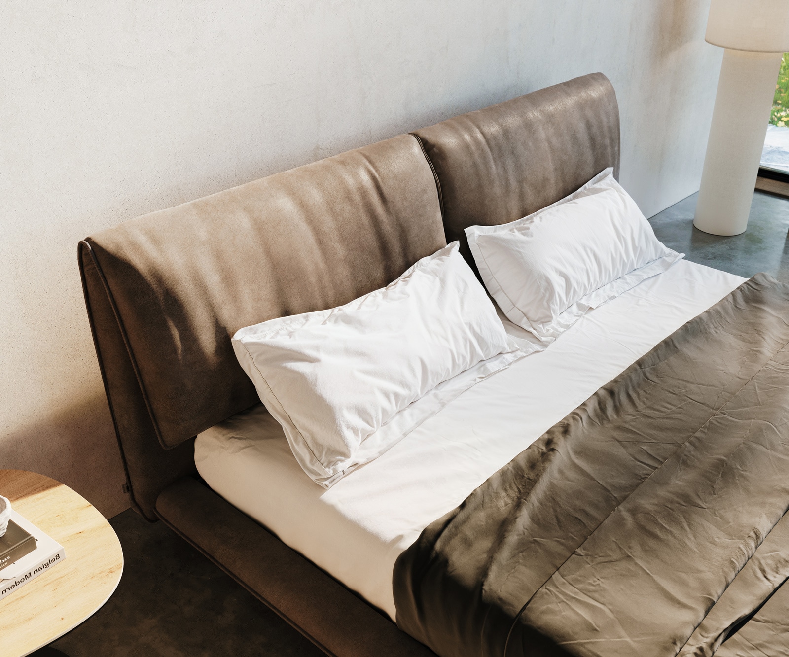 Polsterbettgestell Cusino 180x200 cm Mikrofaser Taupe Vintage 4 Polsterbettgestell Cusino 180x200 cm Mikrofaser Taupe Vintage 4