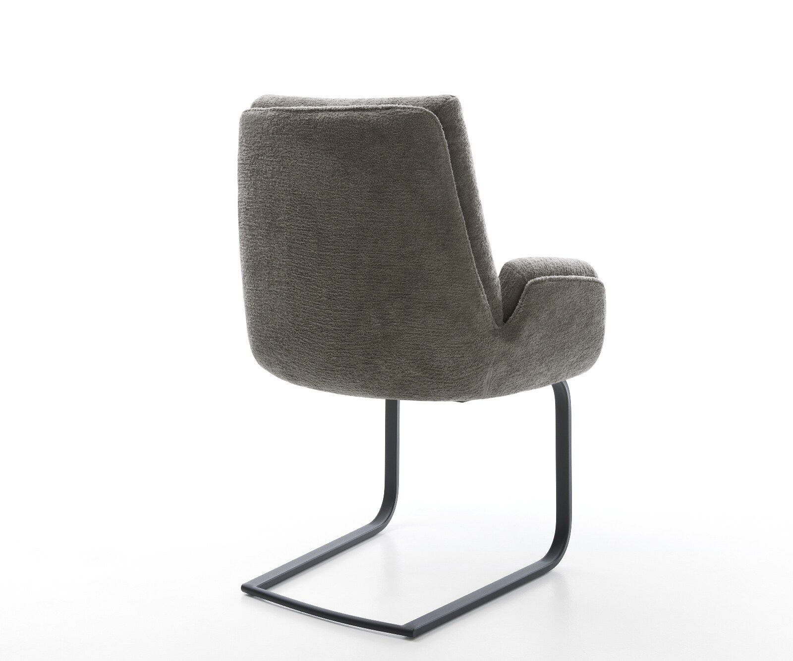 Freischwinger Clea-Flex Bouclé Soft Schlamm Freischwinger flach Schwarz 4