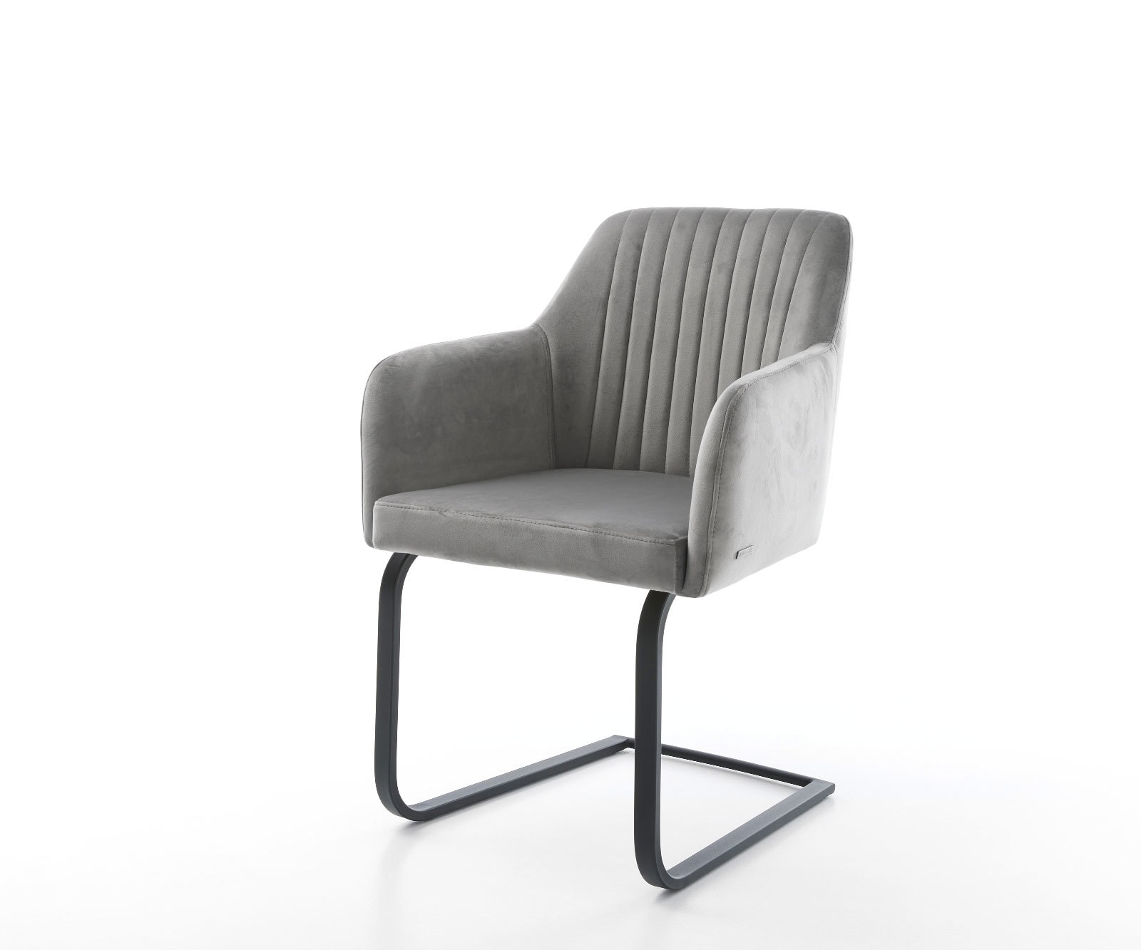 Freischwinger Greg-Flex Samt Grau Freischwinger flach Schwarz Taschenfederkern Freischwinger Greg-Flex Samt Grau Freischwinger flach Schwarz Taschenfederkern