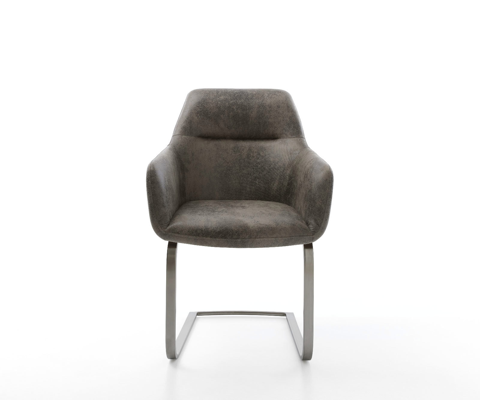 Freischwinger Pejo-Flex Mikrofaser Grau Antik Freischwinger flach Graphit Taschenfederkern 2