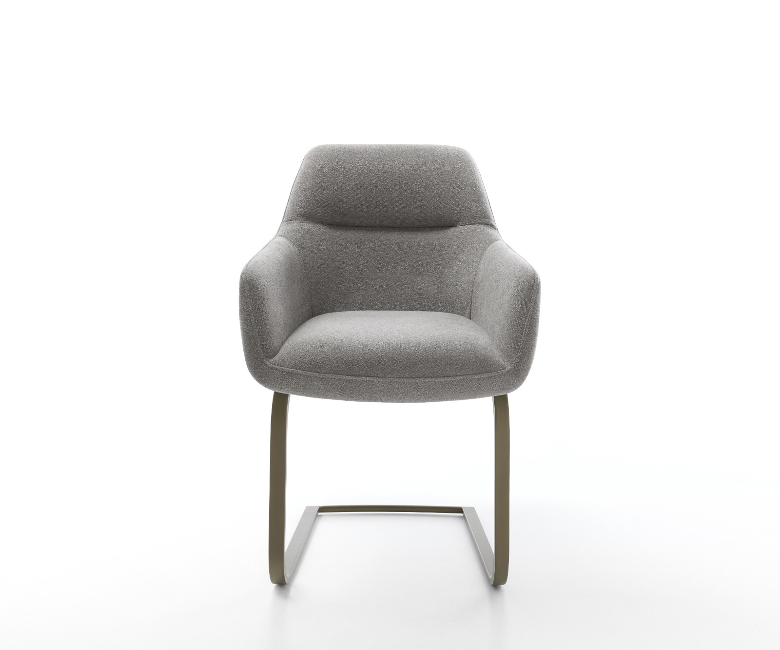 Freischwinger Pejo-Flex Strukturstoff Soft Grau Freischwinger flach Effektfinish Titan Taschenfederkern 1