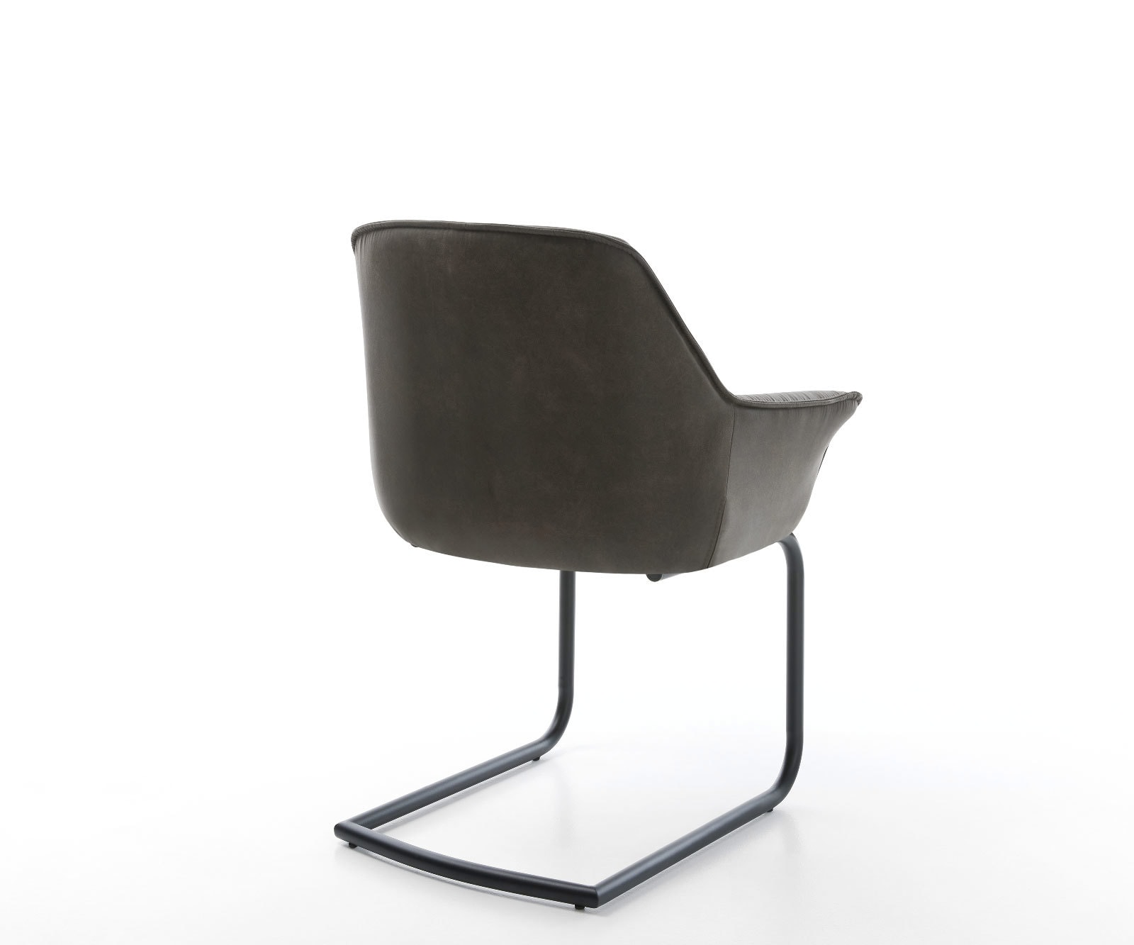 Freischwinger Keila-Flex mit Armlehnen Mikrofaser Anthrazit Vintage Freischwinger rund Schwarz 5 Freischwinger Keila-Flex mit Armlehnen Mikrofaser Anthrazit Vintage Freischwinger rund Schwarz 5