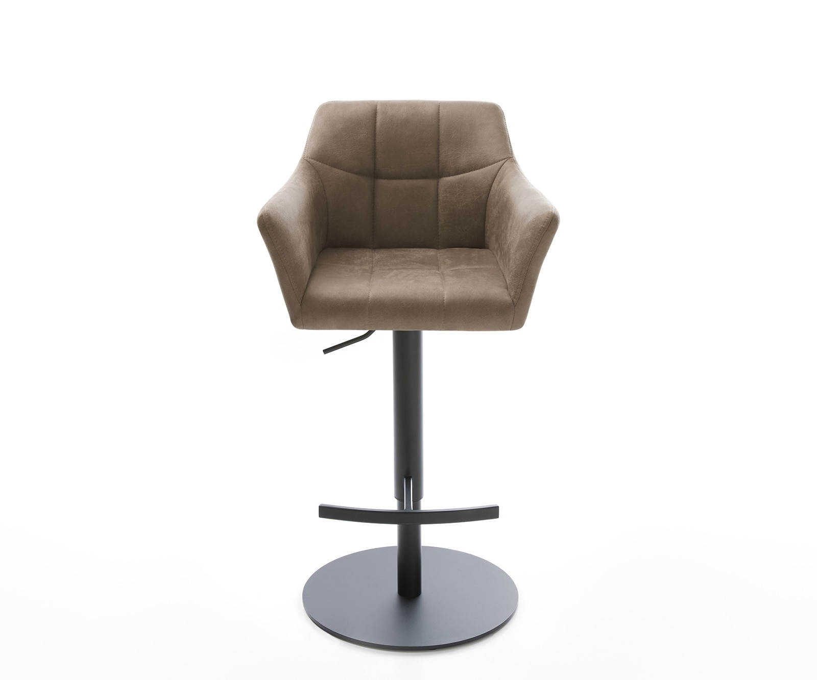 Barstuhl Yulo-Flex Vintage Taupe Drehfuß höhenverstellbar Metall 1