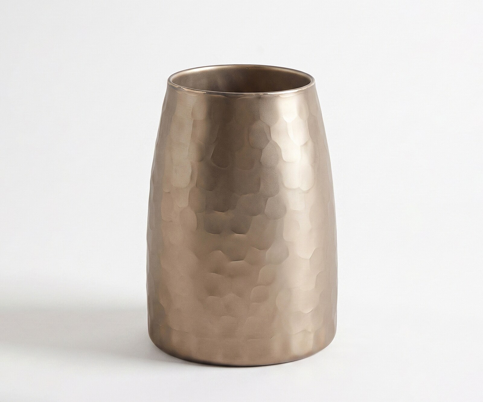 Vase Facetta l19 x P19 x H25 cm Verre Opal Fait main