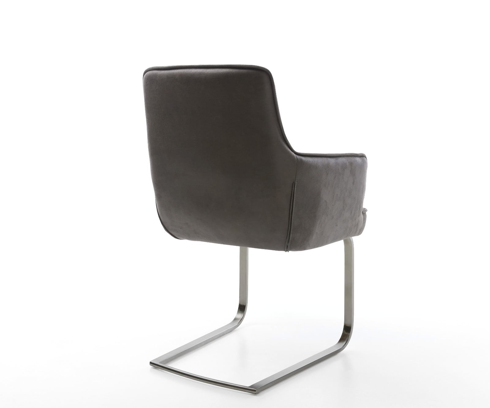 Freischwinger Heira-Flex mit Armlehnen Mikrofaser Anthrazit Vintage Freischwinger flach Graphit Taschenfederkern 4 Freischwinger Heira-Flex mit Armlehnen Mikrofaser Anthrazit Vintage Freischwinger flach Graphit Taschenfederkern 4