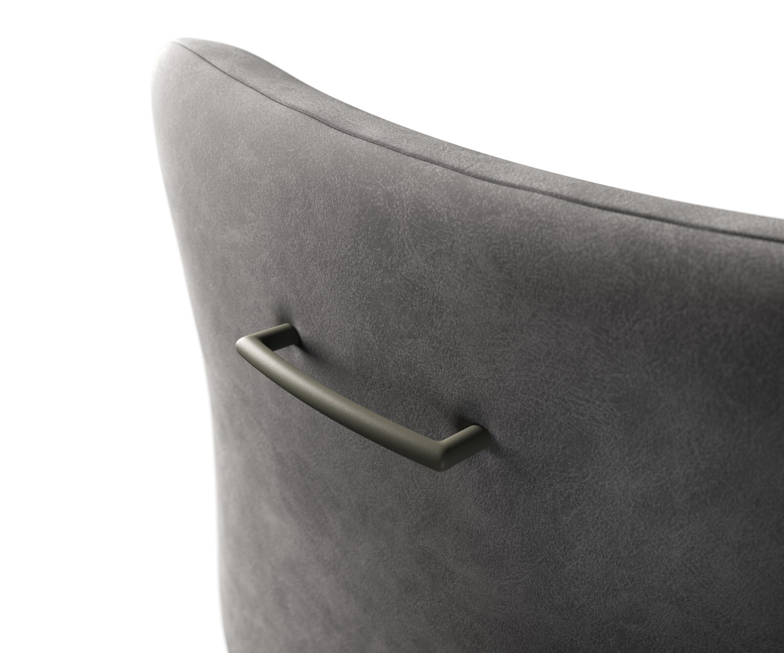 Stuhlgriff Flex-Rund Metall Effektlackierung Titan