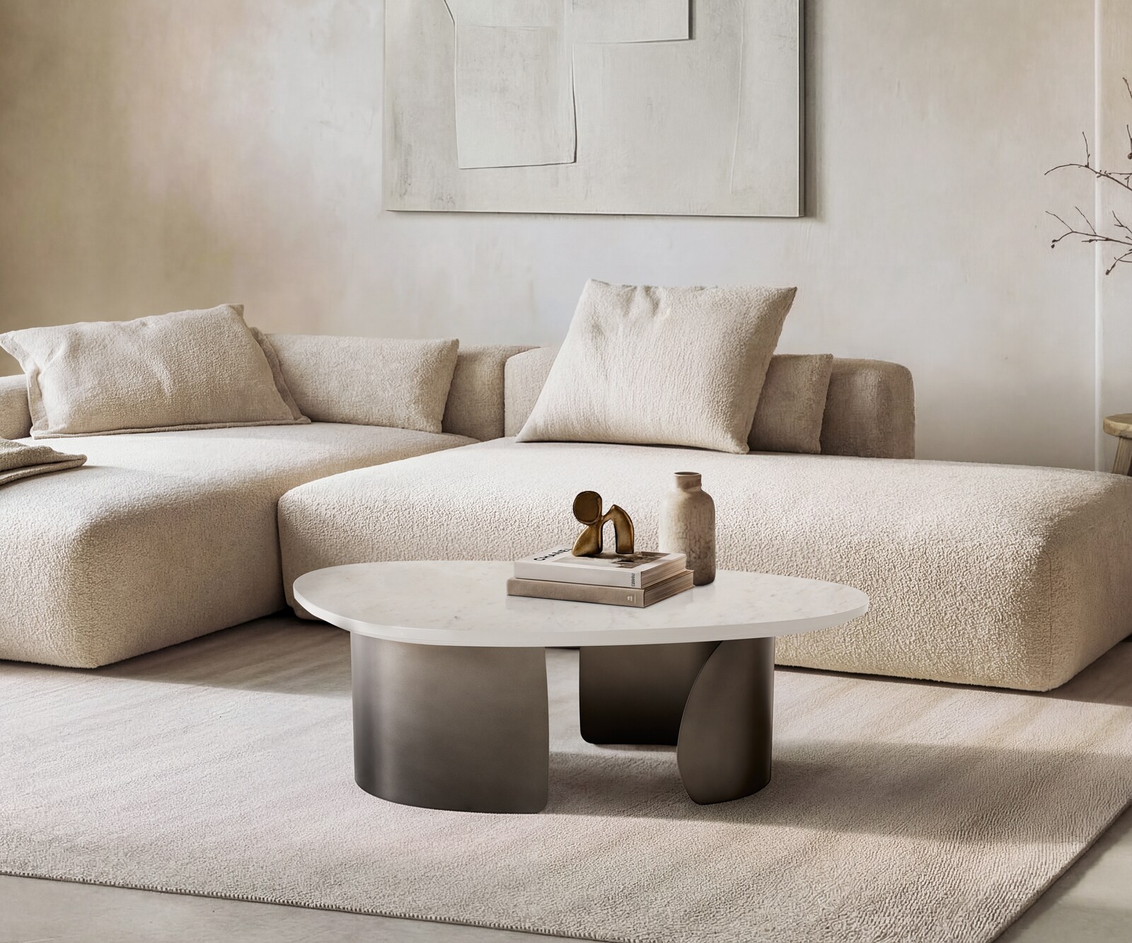 Couchtisch Marvello 100x50 cm Marmor 4