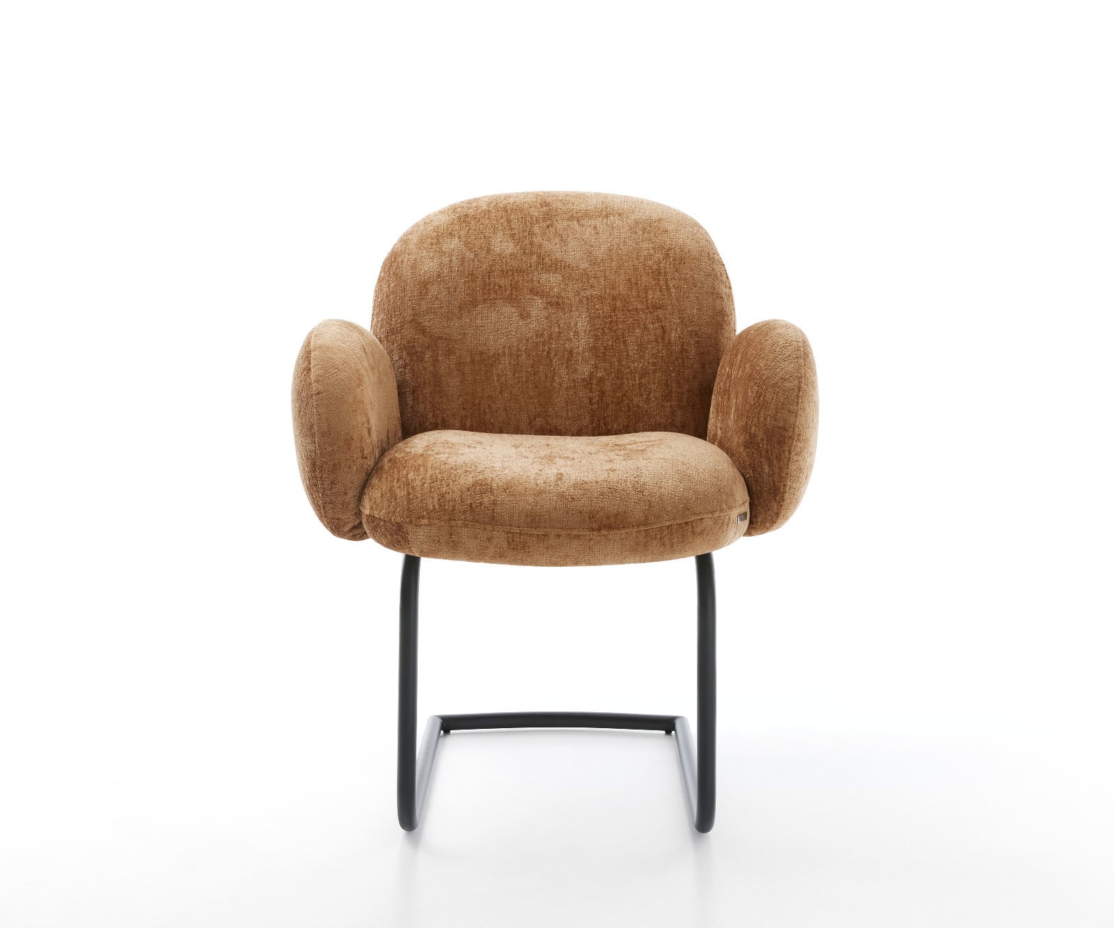 Freischwinger Nube-Flex mit Armlehnen Chenille Rost Freischwinger rund Schwarz Taschenfederkern 1 Freischwinger Nube-Flex mit Armlehnen Chenille Rost Freischwinger rund Schwarz Taschenfederkern 1