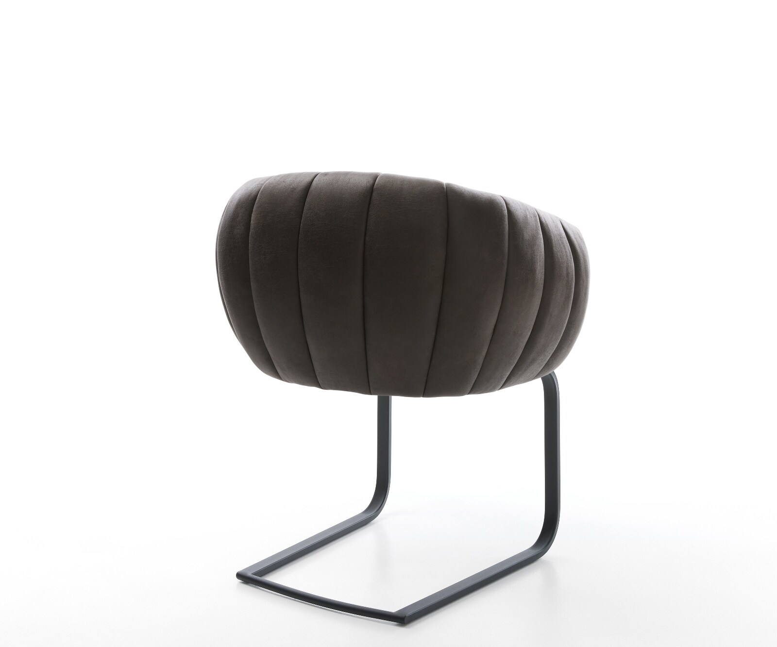 Freischwinger Jada-Flex Mikrofaser Anthrazit Vintage Freischwinger flach Schwarz Taschenfederkern 4