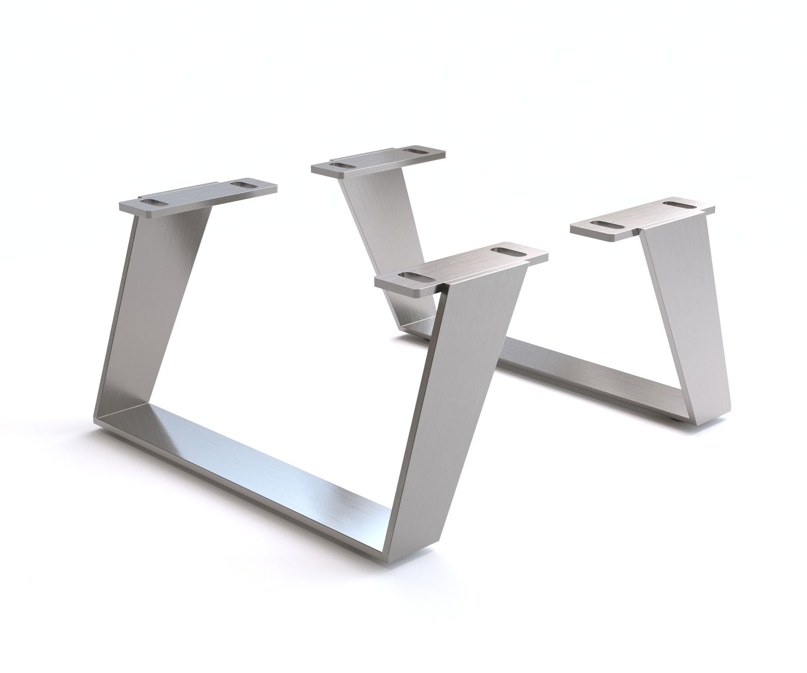 Fuß Winkelkufe 15 cm Edelstahl gebürstet für Kastenmöbel der Tiefe 35 cm (2er Set) Fuß Winkelkufe 15 cm Edelstahl gebürstet für Kastenmöbel der Tiefe 35 cm (2er Set)