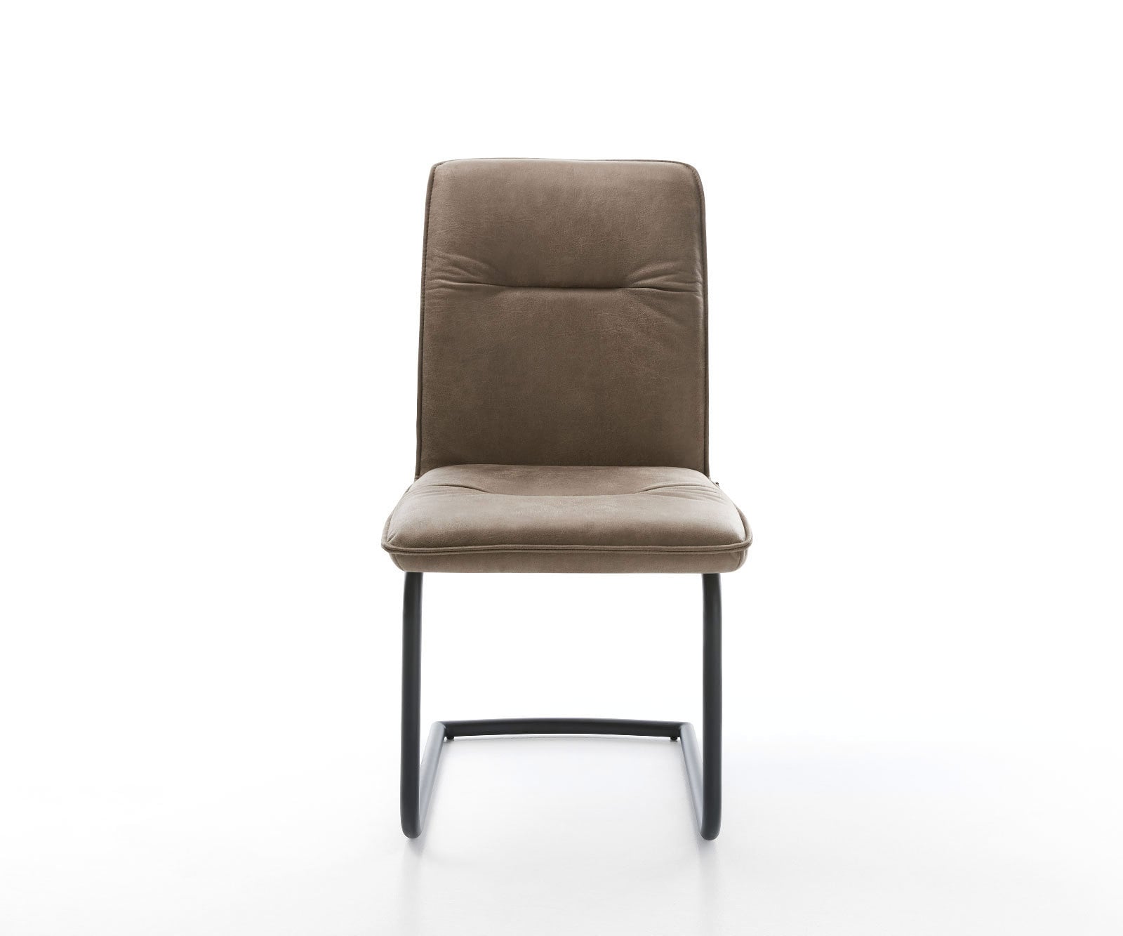 Freischwinger Vinjo-Flex Mikrofaser Taupe Vintage Freischwinger rund Schwarz 1 Freischwinger Vinjo-Flex Mikrofaser Taupe Vintage Freischwinger rund Schwarz 1