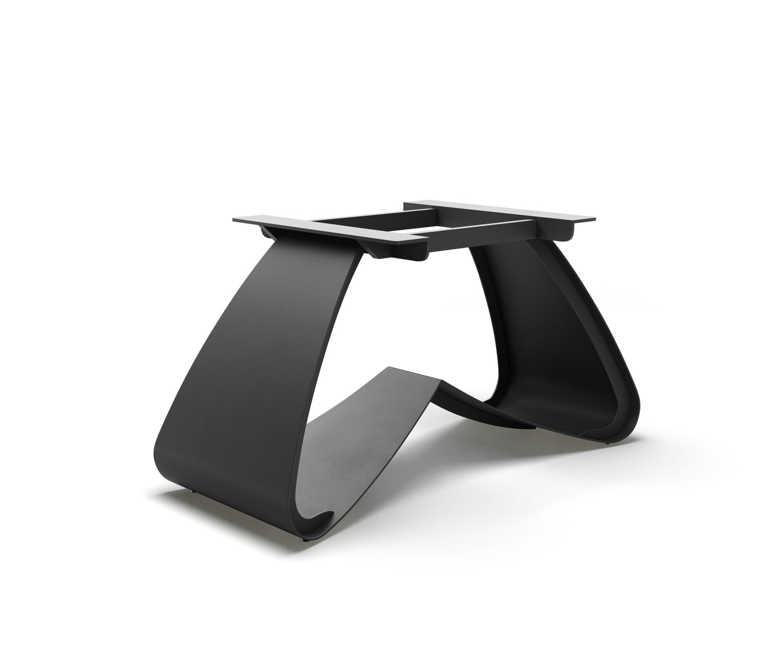 W-Gestell Metall Schwarz für Ausziehtische von 180-300 cm W-Gestell Metall Schwarz für Ausziehtische von 180-300 cm