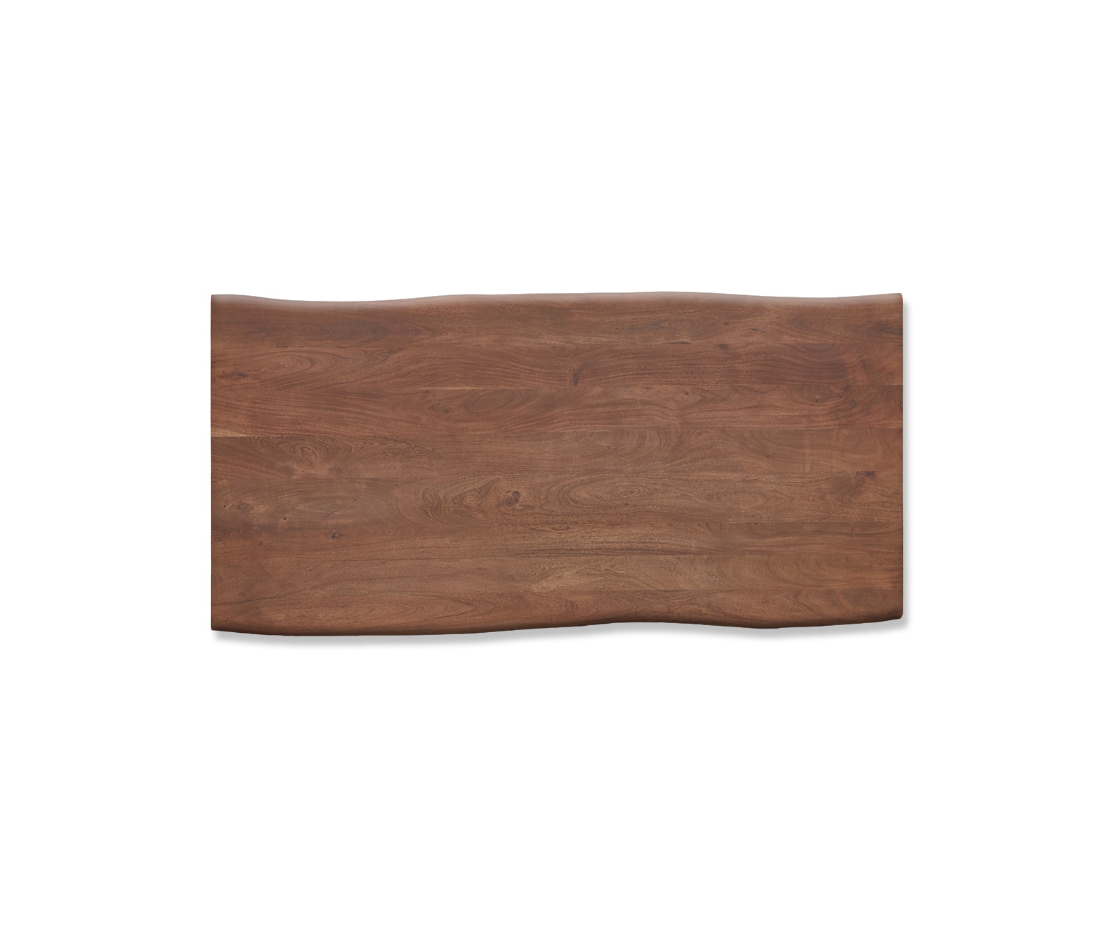 Esstischplatte Edge 200x100cm XL Akazie Braun Live-Edge 2