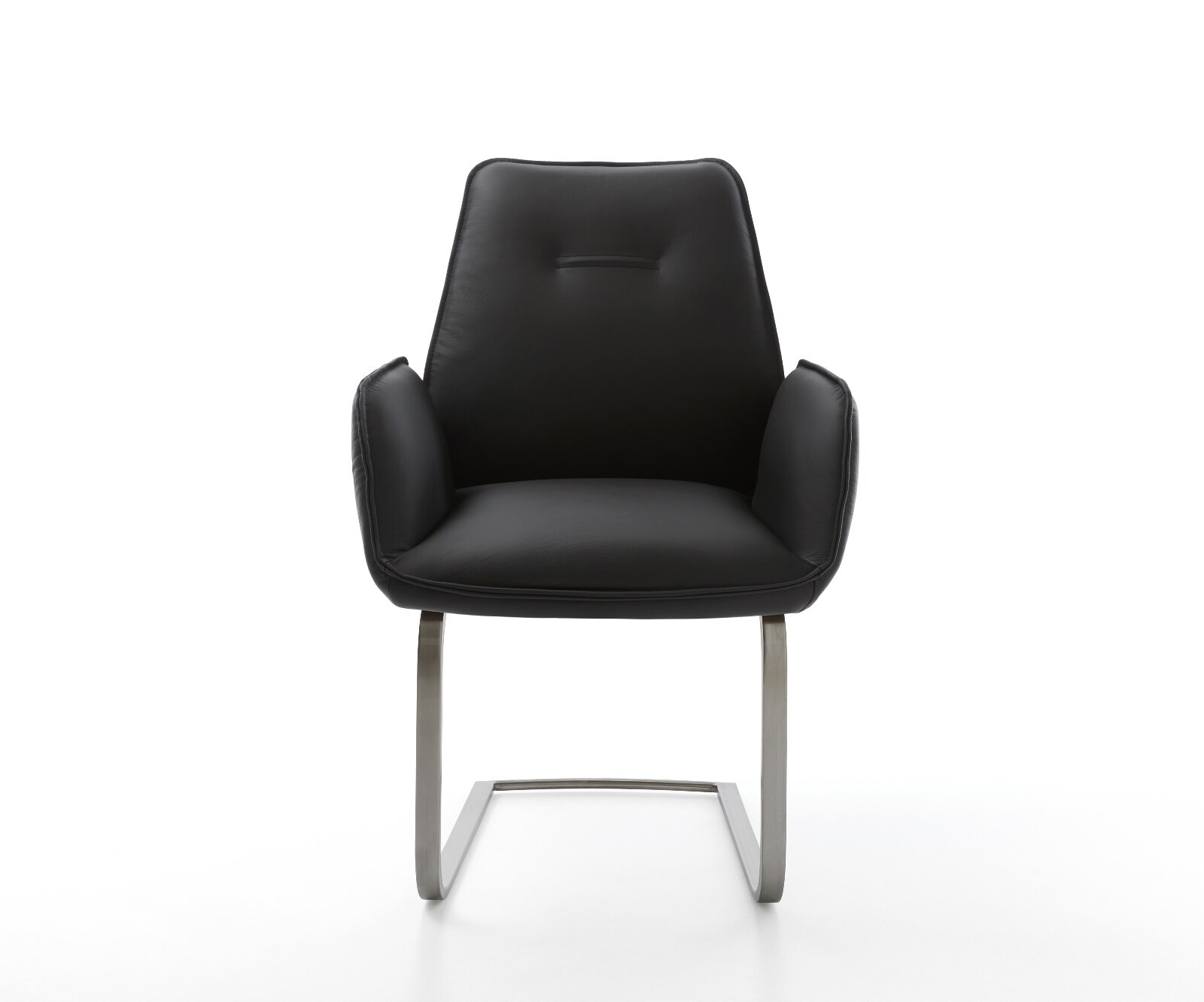 Freischwinger Zoa-Flex Echt-Leder Schwarz Freischwinger flach Graphit 2