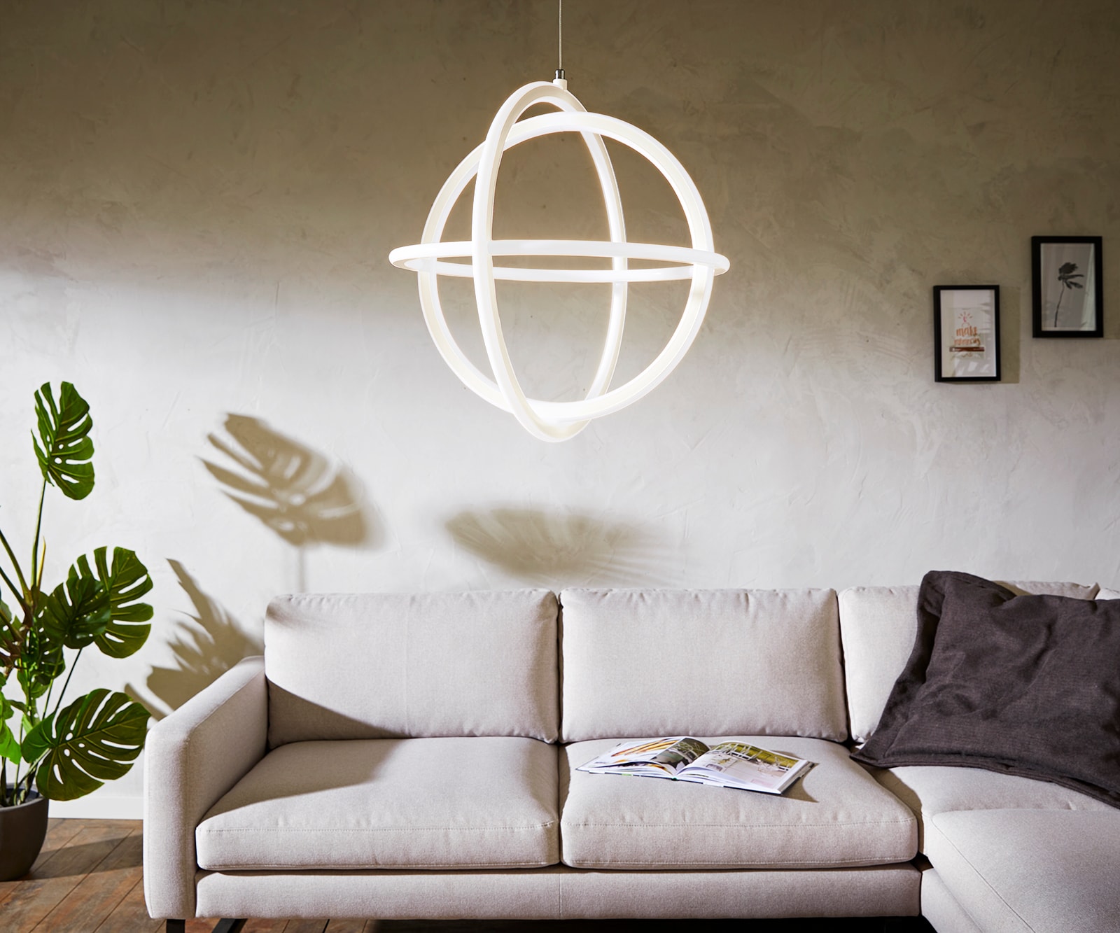 Deckenleuchte Voluta weiss 50x50 cm LED 46W  Deckenleuchte Voluta weiss 50x50 cm LED 46W
