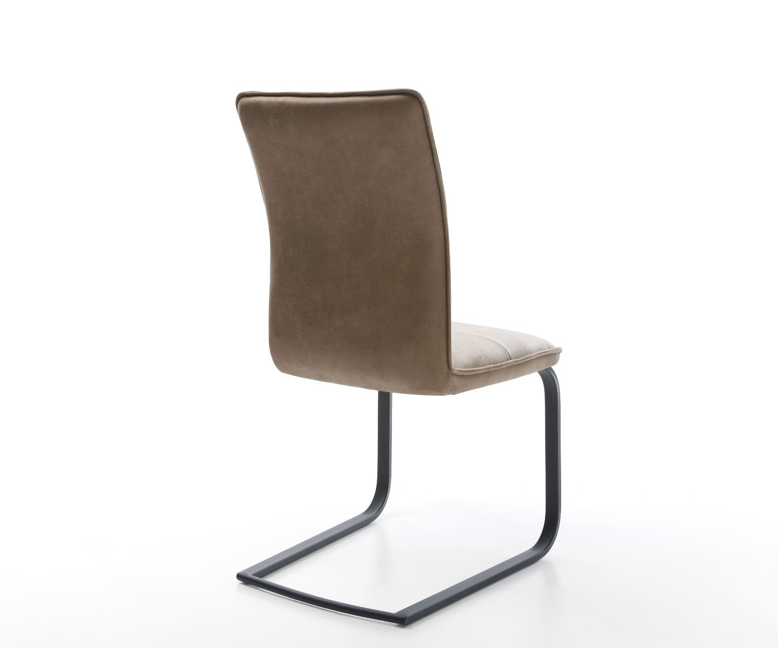 Freischwinger Maddy-Flex Mikrofaser Taupe Vintage Freischwinger flach Schwarz 5