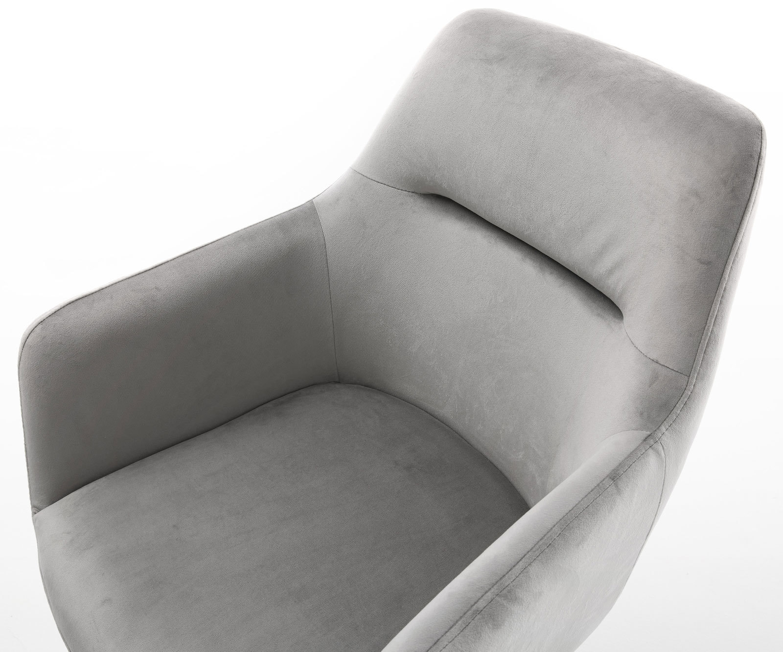 Freischwinger Pejo-Flex Samt Grau Freischwinger rund Edelstahl Taschenfederkern 3 Freischwinger Pejo-Flex Samt Grau Freischwinger rund Edelstahl Taschenfederkern 3