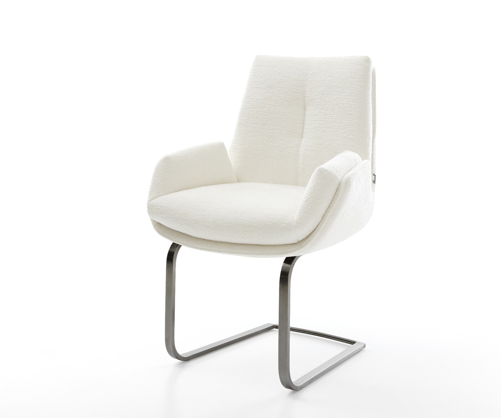 Freischwinger Clea-Flex Bouclé Soft Beige Freischwinger flach Graphit günstig online kaufen