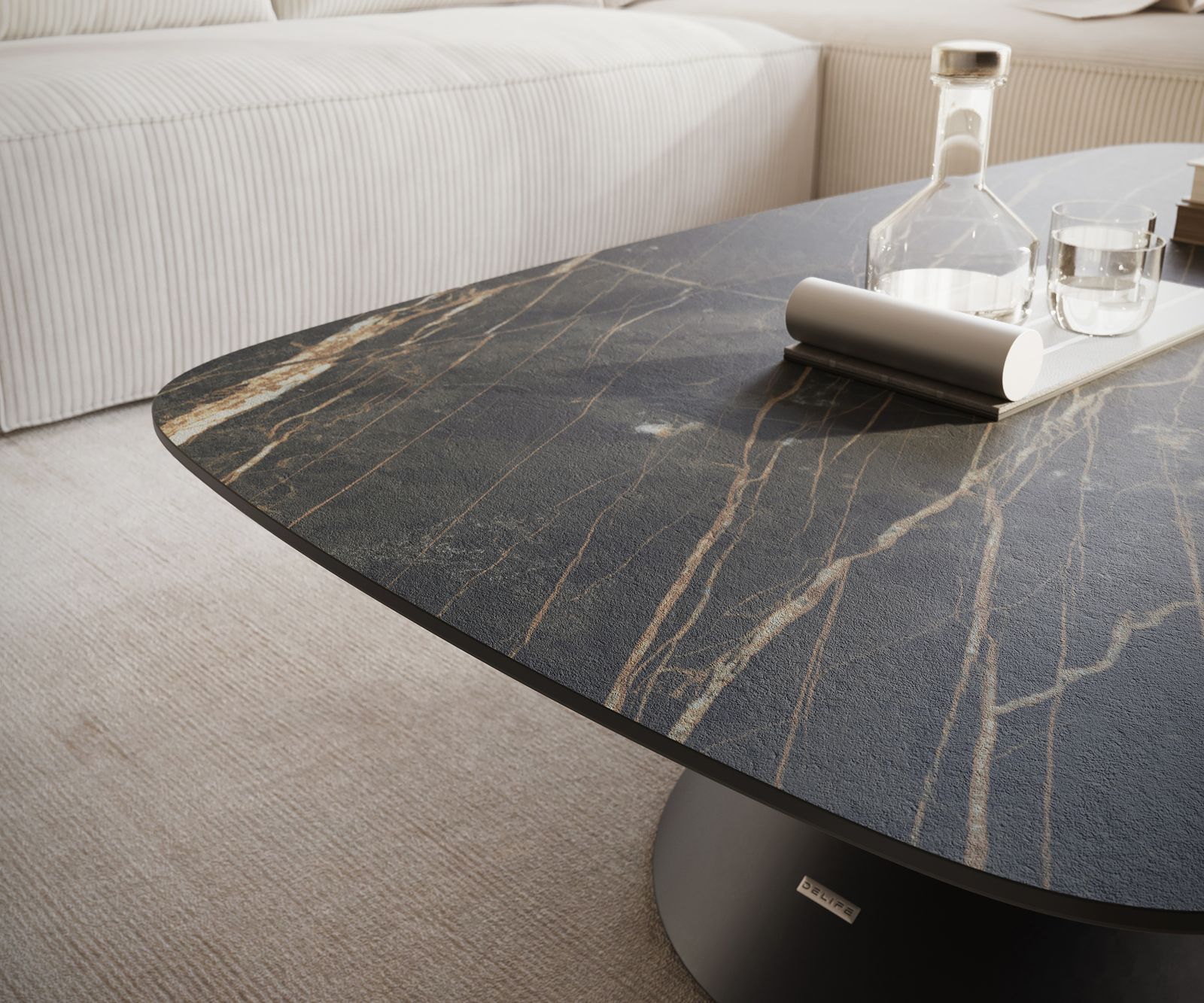 Couchtisch Edge Boot 120x70 cm Keramik Laminam® Noir Desir Braun Conis Metall Schwarz 5 Couchtisch Edge Boot 120x70 cm Keramik Laminam® Noir Desir Braun Conis Metall Schwarz 5