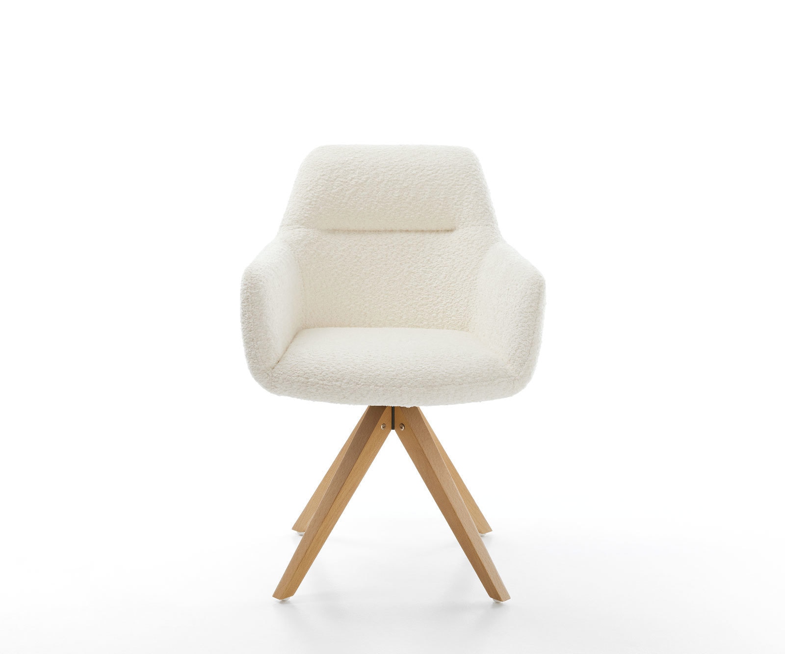 Esszimmerstuhl Pejo-Flex Bouclé Weiß Holzgestell kantig Natur Taschenfederkern 1 Esszimmerstuhl Pejo-Flex Bouclé Weiß Holzgestell kantig Natur Taschenfederkern 1
