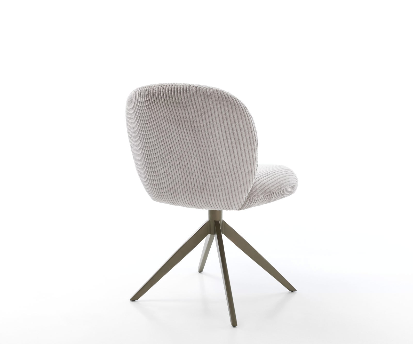Drehstuhl Nube-Flex Cord Silbergrau Kreuzgestell breit Effektfinish Titan 360° drehbar Taschenfederkern 5