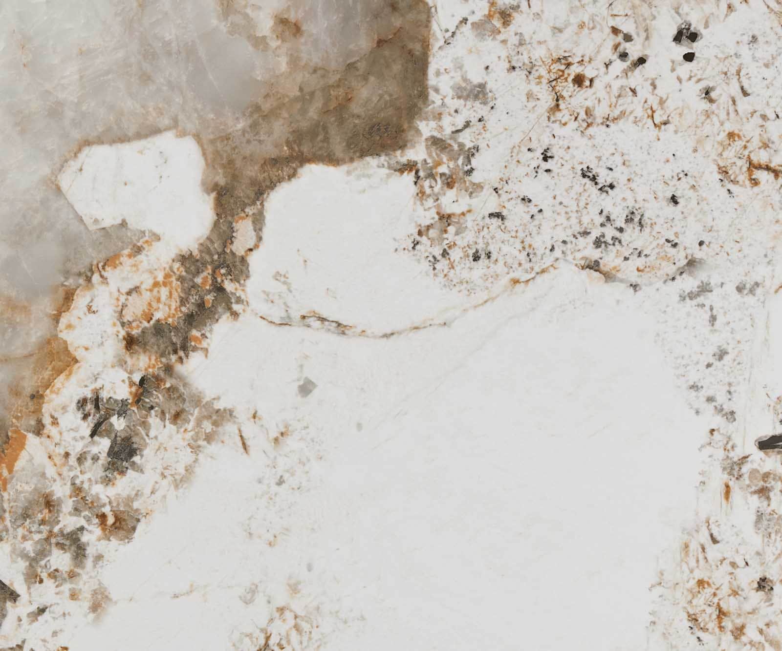 Esstisch Edge 200-300x100 Keramik Minas Melange Weiß-Beige Kreuzgestell Rechteck Edelstahl ausziehbar 3