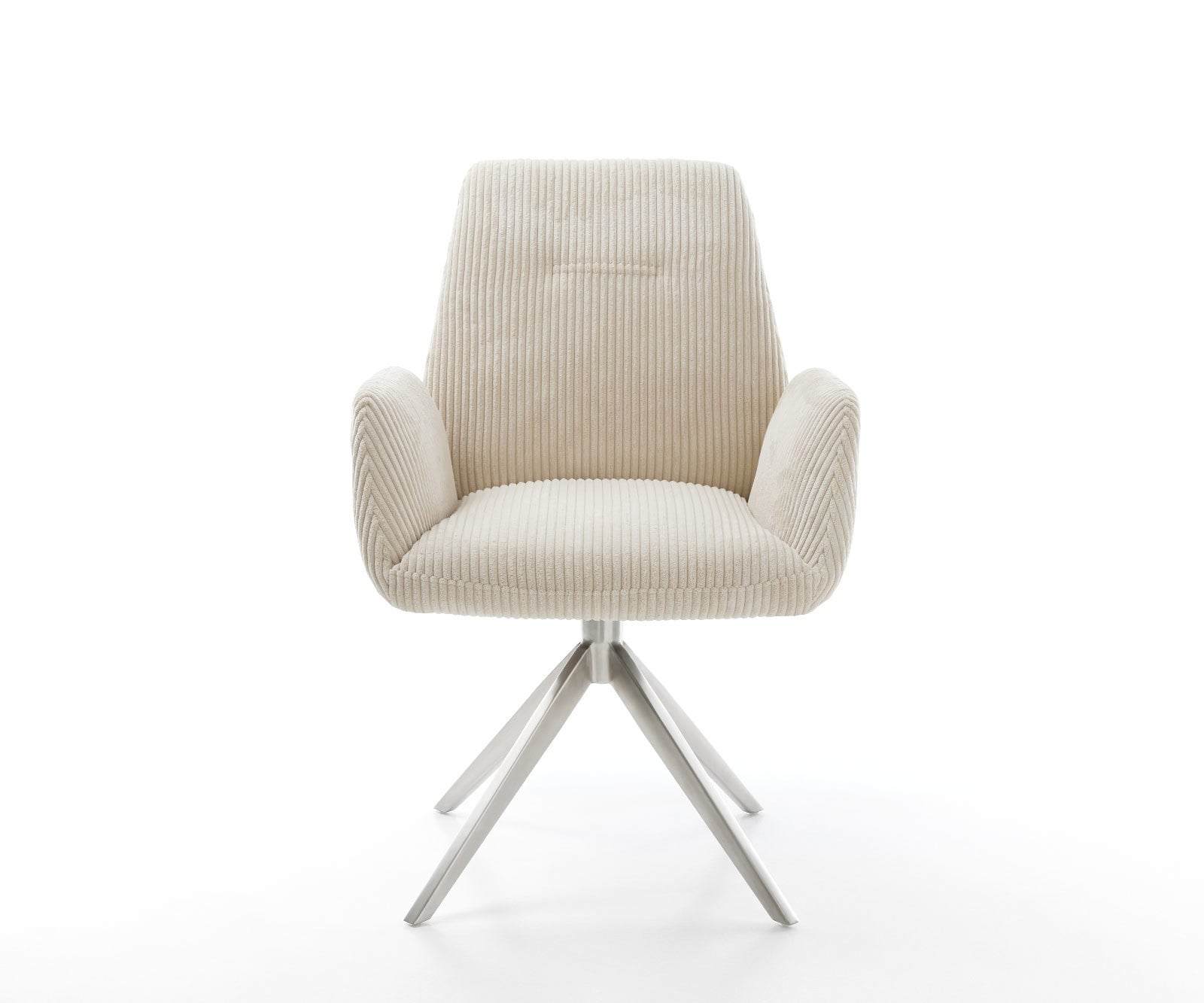 Drehstuhl Zoa-Flex Cord Beige Kreuzgestell breit Edelstahl 360° drehbar Wippfunktion Taschenfederkern 1 Drehstuhl Zoa-Flex Cord Beige Kreuzgestell breit Edelstahl 360° drehbar Wippfunktion Taschenfederkern 1