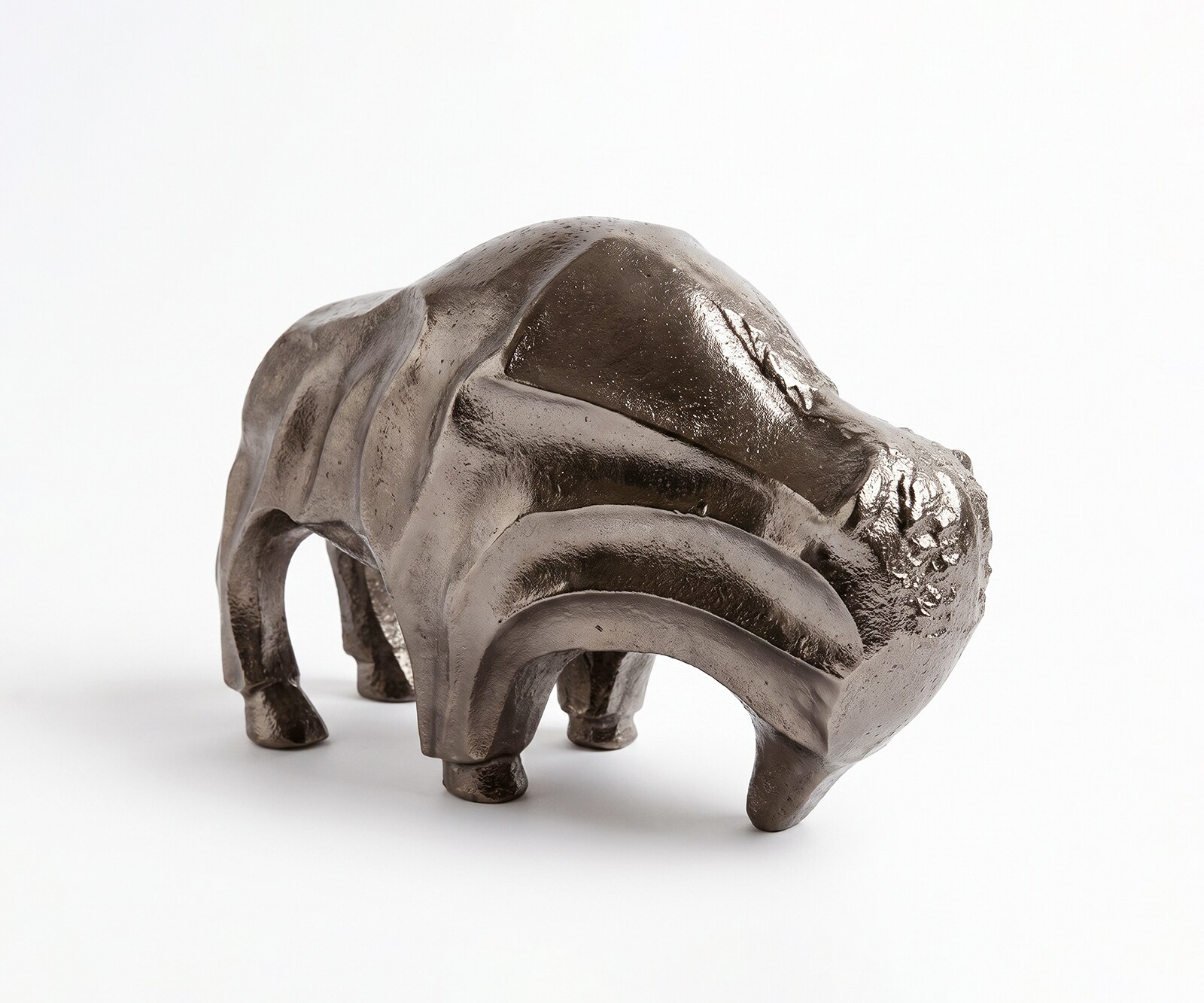 Figurine Taurus l12 x P28 x H18 cm Aluminium Mokka Bronze Moulée