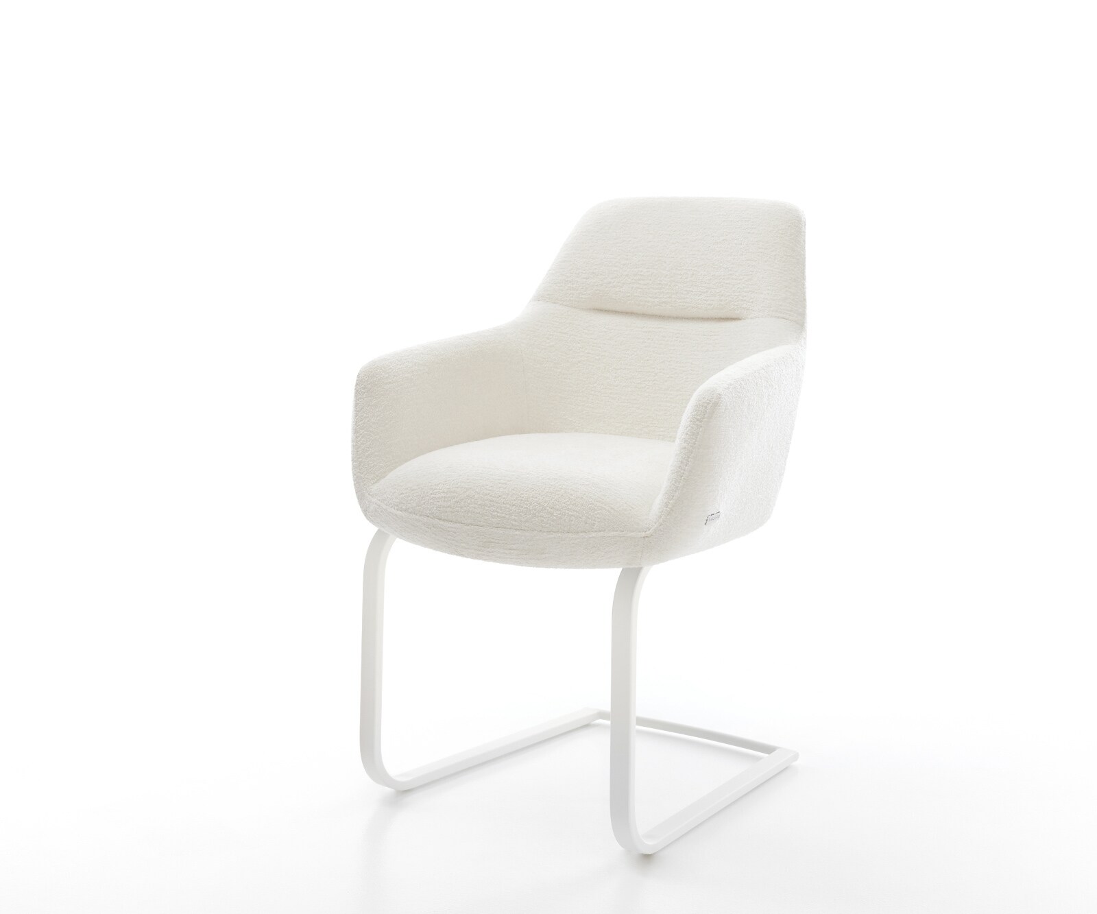 Freischwinger Pejo-Flex Bouclé Soft Beige Freischwinger flach Weiß Taschenf günstig online kaufen