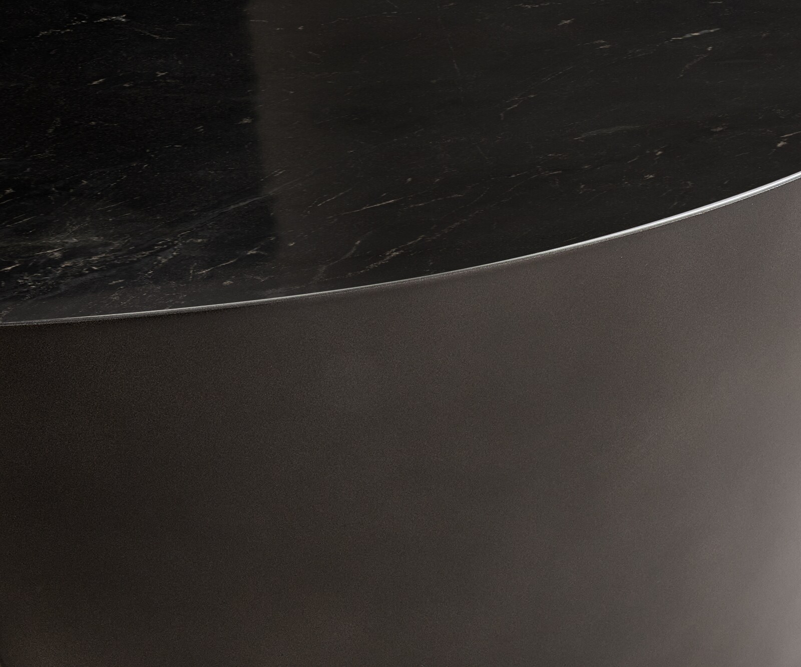 Couchtisch Alerio 90x90 cm Marmor Schwarz Silber Metall Black Antique 2