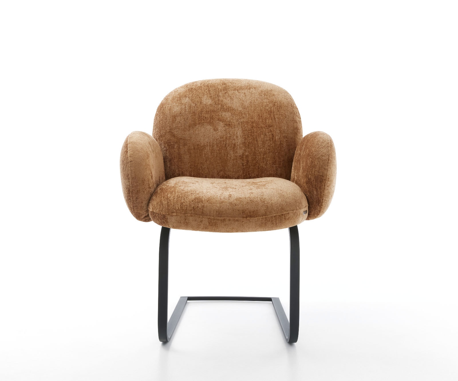 Freischwinger Nube-Flex mit Armlehnen Chenille Rost Freischwinger flach Schwarz Taschenfederkern 1 Freischwinger Nube-Flex mit Armlehnen Chenille Rost Freischwinger flach Schwarz Taschenfederkern 1