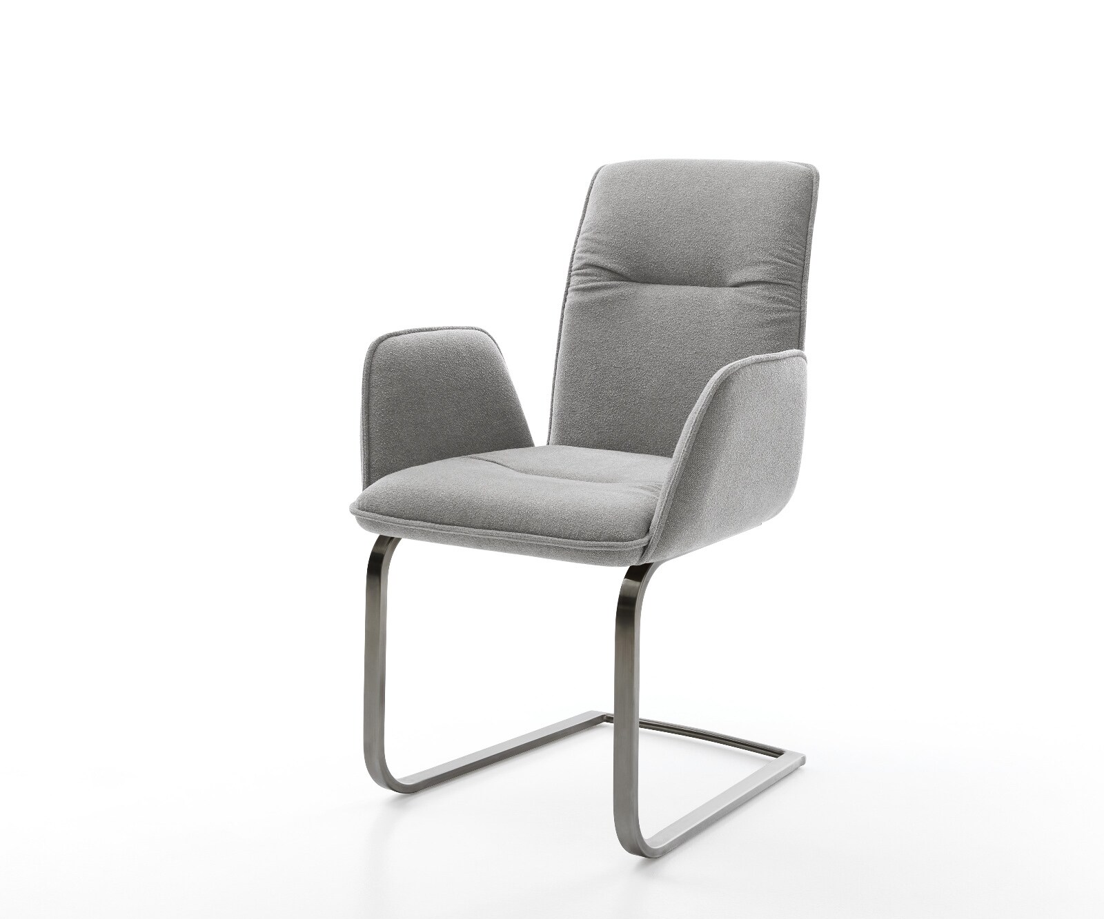 Freischwinger Vinja-Flex Strukturstoff Soft Grau Freischwinger flach Graphit