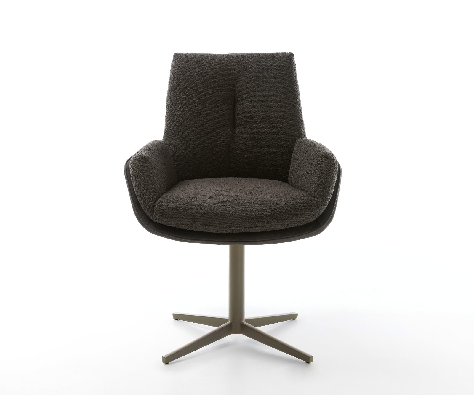 Drehstuhl Clea-Flex Materialmix Schwarz Fußkreuz Effektfinish Titan 360° drehbar 1 Drehstuhl Clea-Flex Materialmix Schwarz Fußkreuz Effektfinish Titan 360° drehbar 1