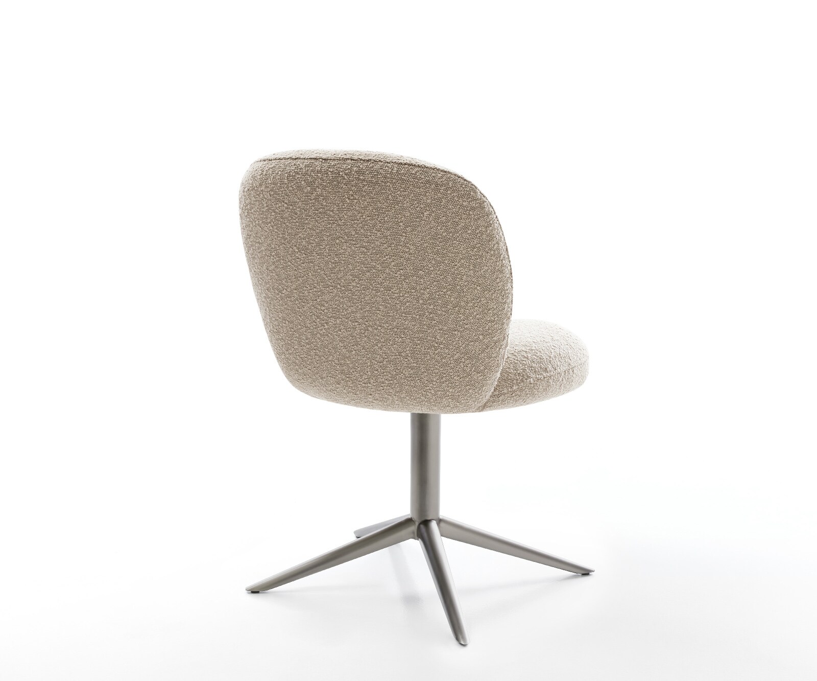Drehstuhl Nube-Flex Bouclé Schlamm Fußkreuz Graphit 360° drehbar Wippfunktion Taschenfederkern 5