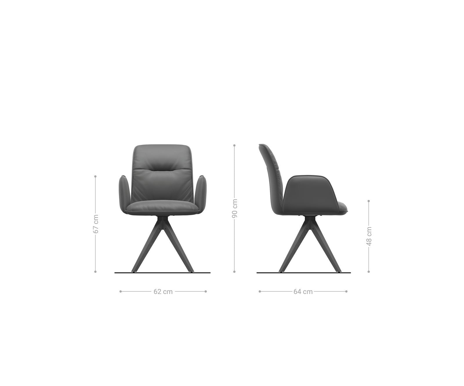 Esszimmerstuhl Vinja-Flex Echt-Leder Schwarz Holzgestell kantig Natur 5 Esszimmerstuhl Vinja-Flex Echt-Leder Schwarz Holzgestell kantig Natur 5