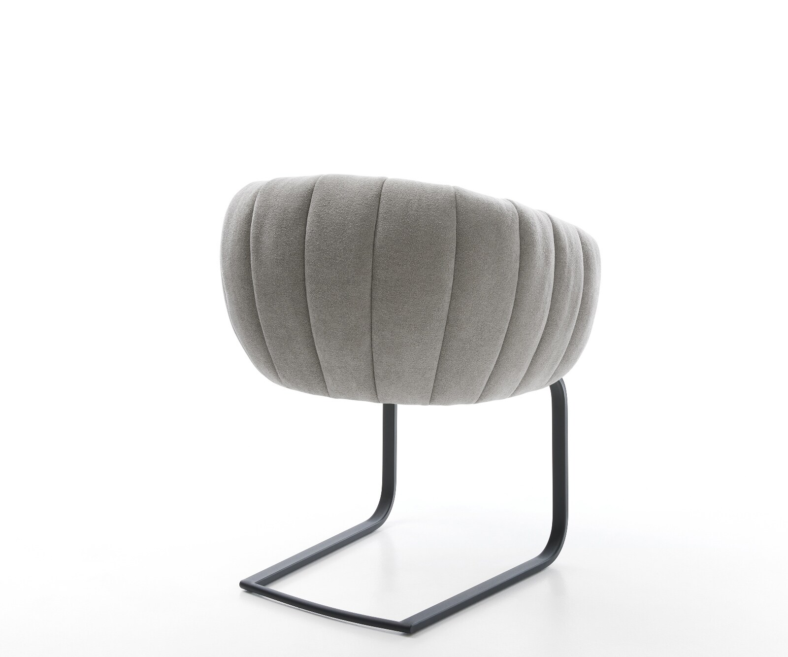 Freischwinger Jada-Flex Strukturstoff Soft Grau Freischwinger flach Schwarz Taschenfederkern 4