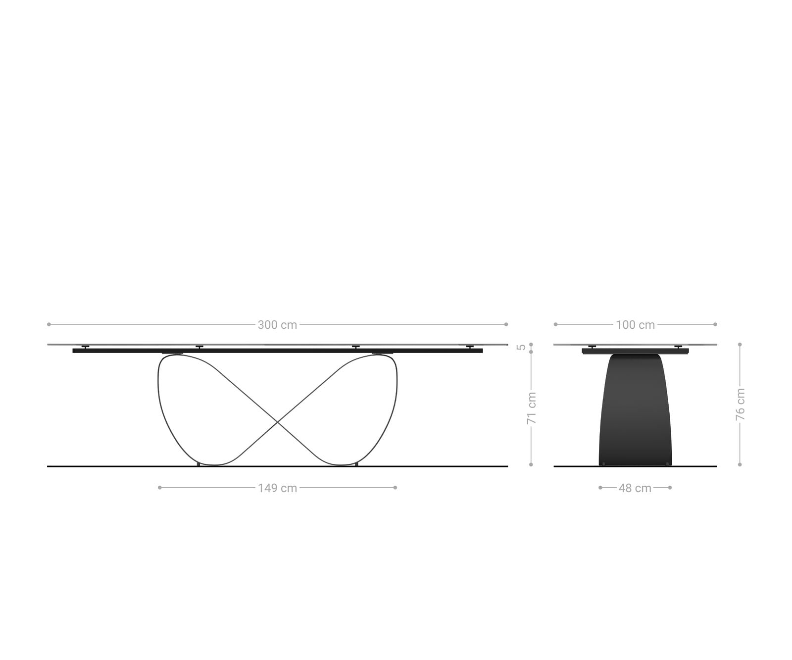 Esstisch Edge 300x100 Keramik Laminam® Noir Desir Braun Infinity Metall Effektfinish Titan 6 Esstisch Edge 300x100 Keramik Laminam® Noir Desir Braun Infinity Metall Effektfinish Titan 6