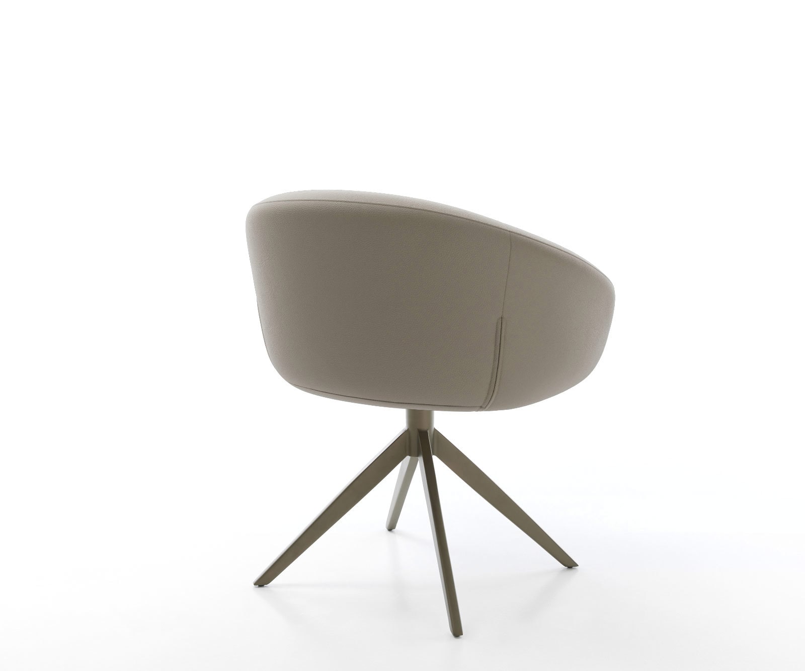 Drehstuhl Vinka-Flex mit Armlehnen Echt-Leder Schlamm Kreuzgestell breit Effektfinish Titan 360° drehbar Wippfunktion Taschenfederkern 4 Drehstuhl Vinka-Flex mit Armlehnen Echt-Leder Schlamm Kreuzgestell breit Effektfinish Titan 360° drehbar Wippfunktion Taschenfederkern 4