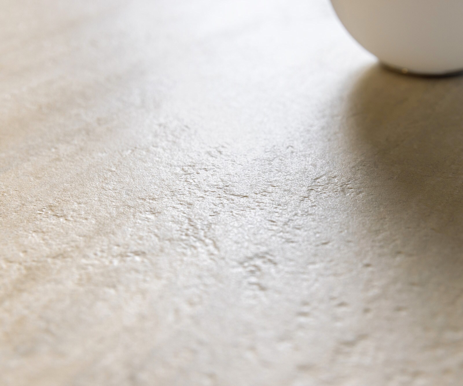 Esstisch Edge Oval 220x120 Keramik Laminam®Travertino Bianco Creme-Weiß​ Zenthara kantig Metall Weiß 5