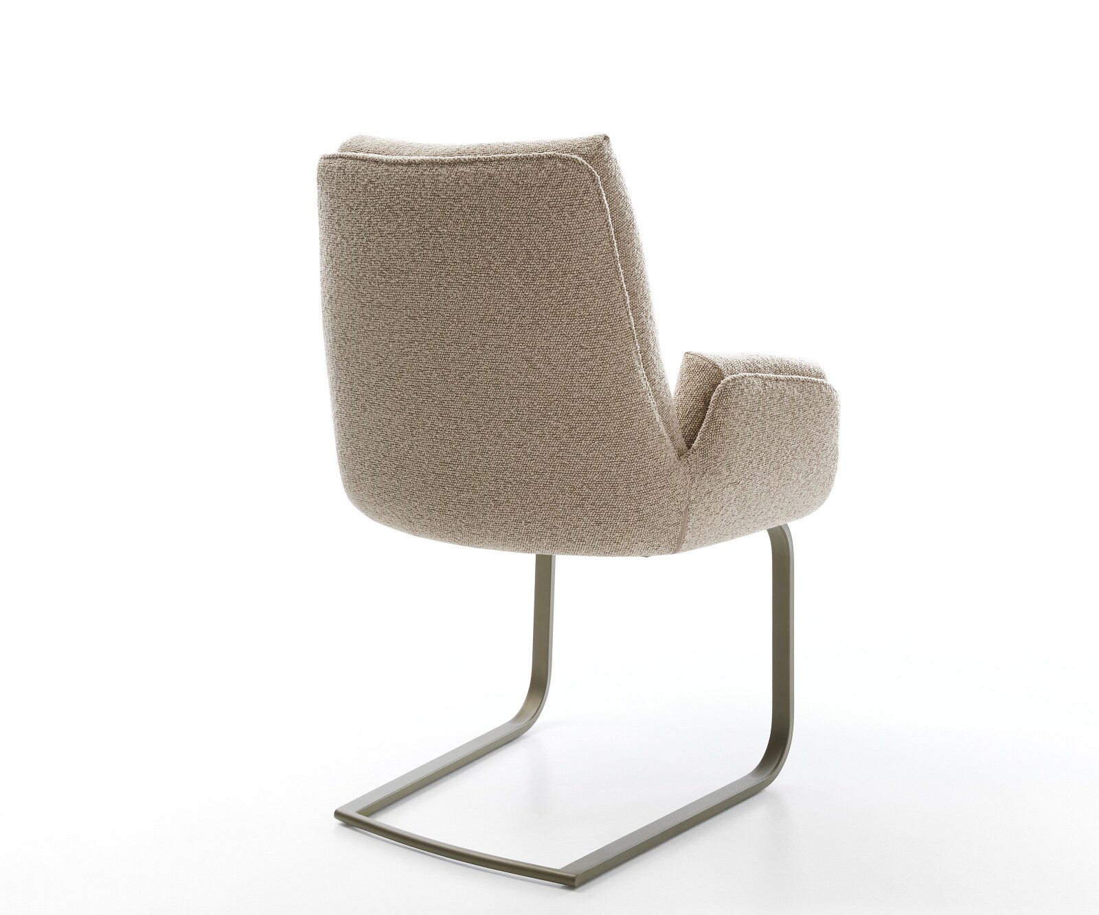 Freischwinger Clea-Flex Bouclé Schlamm Freischwinger flach Effektfinish Titan 4