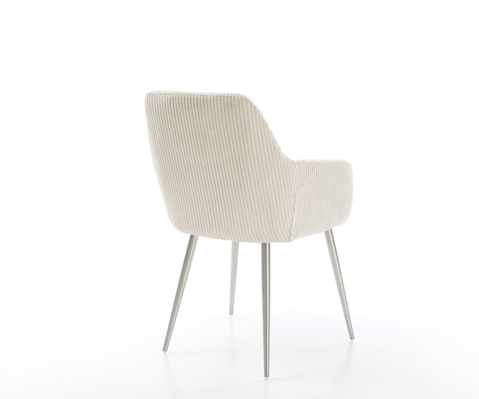 Esszimmerstuhl Pejo-Flex Cord Beige 4-Fuß konisch Edelstahl Taschenfederkern 5