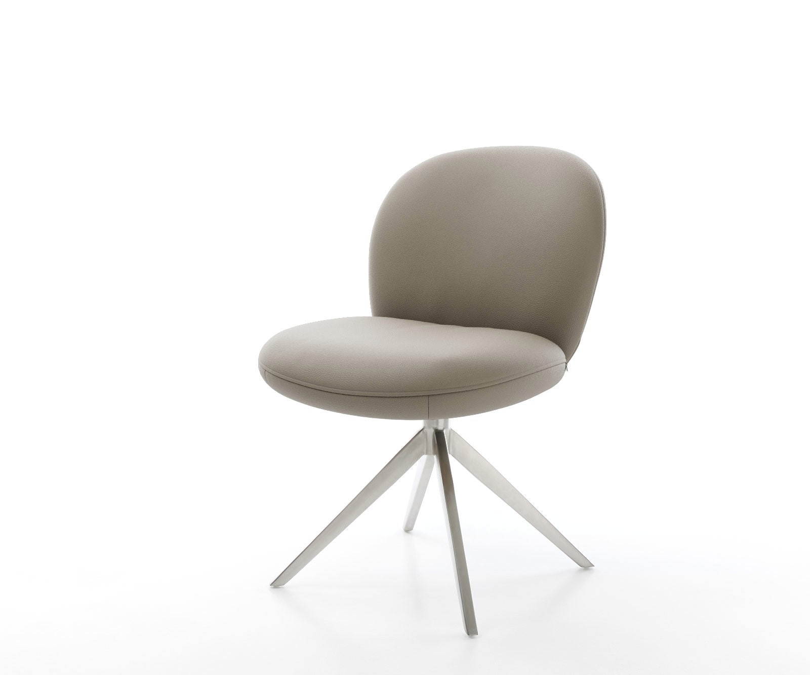 Drehstuhl Nube-Flex Echt-Leder Schlamm Kreuzgestell breit Edelstahl 360° drehbar Wippfunktion Taschenfederkern Drehstuhl Nube-Flex Echt-Leder Schlamm Kreuzgestell breit Edelstahl 360° drehbar Wippfunktion Taschenfederkern