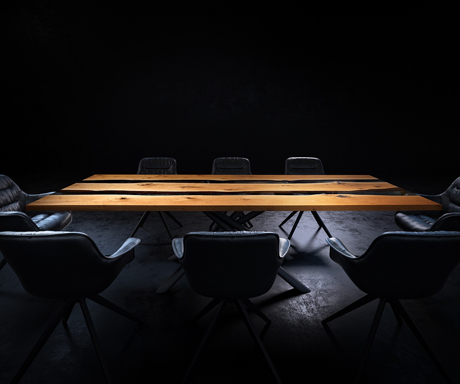 Tischplatte Eiche Natur 260 cm Epoxid Transparent Unikat Nr. 32308 8