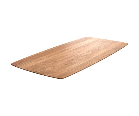 Esstischplatte Edge Boot 200x100cm Akazie Natur Schweizer Kante