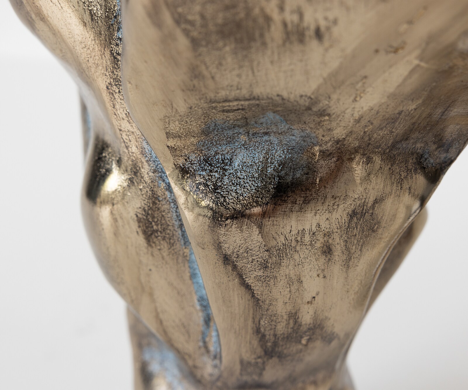 Vase Mimoro B28 x T24 x H38 cm Aluminium Laguna Antica Handgemacht 4