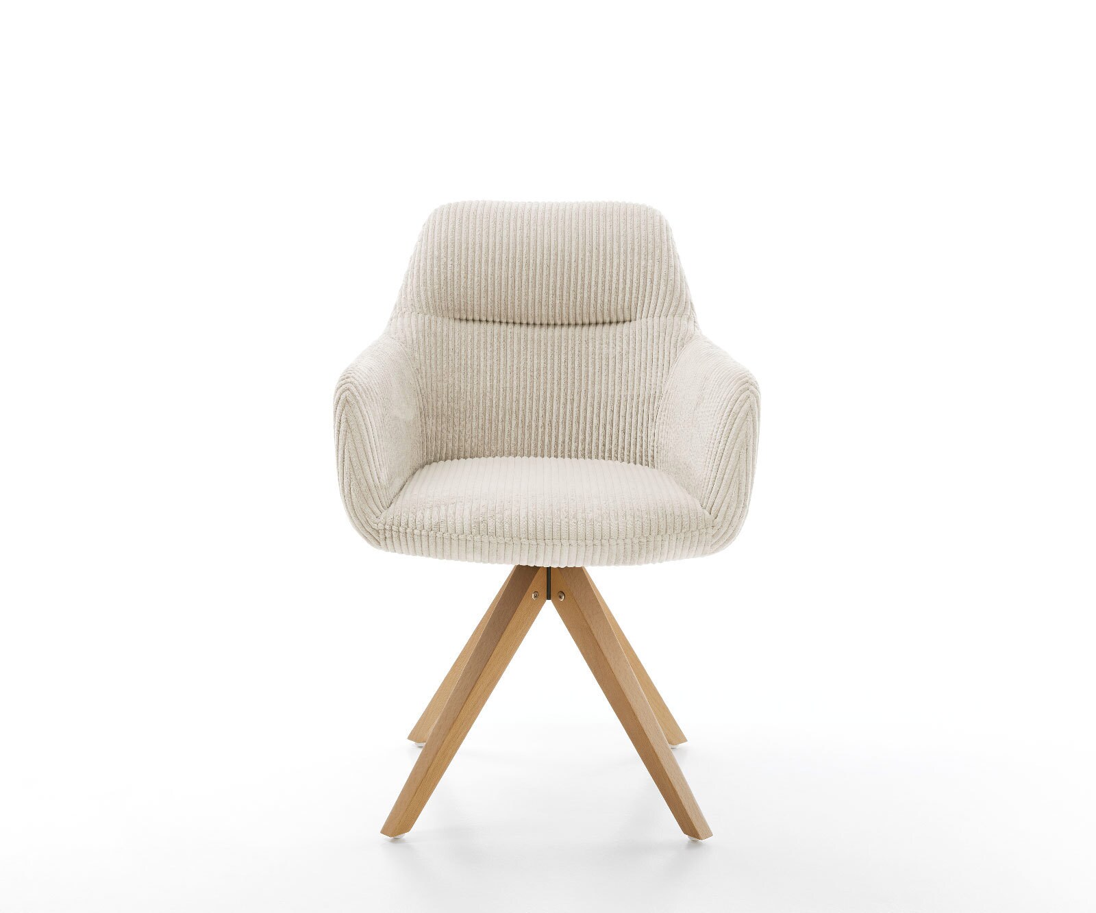 Esszimmerstuhl Pejo-Flex Cord Beige Holzgestell kantig Natur Taschenfederkern 1